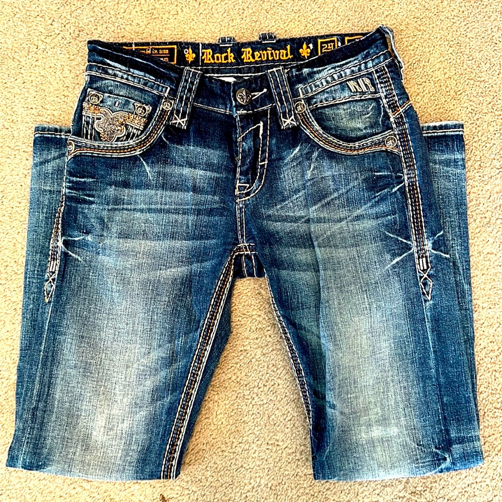 Men’s rock revival jeans boot cut 29x30